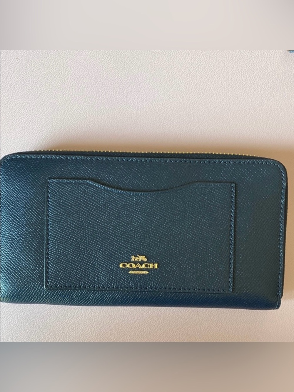 COACH Midnight Blue Leather
Wallet.